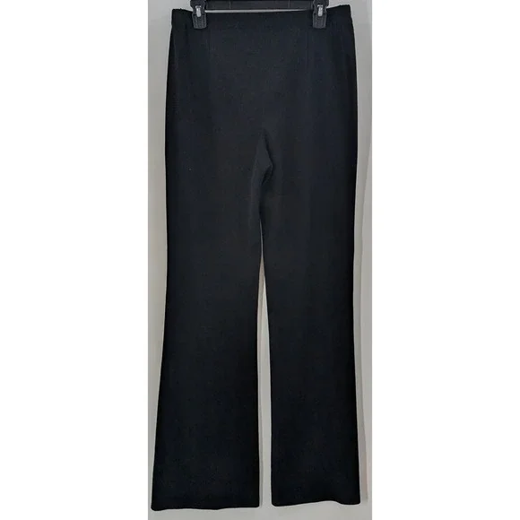 Exclusively Misook Black Pull-On Pants Size‎ M Women's Wide Leg Dressy Long - Picture 7 of 9
